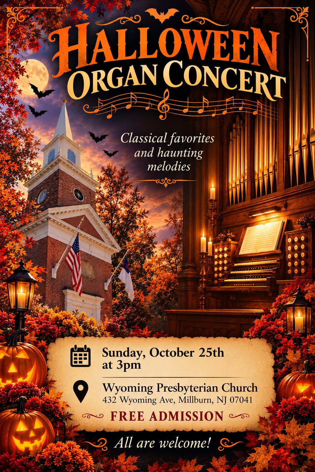 Halloween Spooktacular Organ Concert