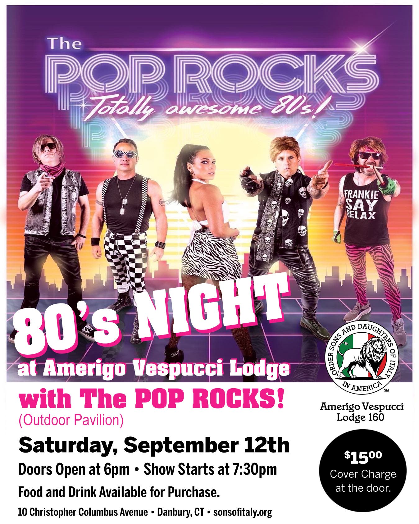 Pop Rocks at the Vespucci Lodge in Danbury