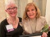 Anna Katz (right), president and CEO of Pearl S. Buck International, poses with SIIR Past-President Eileen Conner after receiving the Women of Distinction Award.