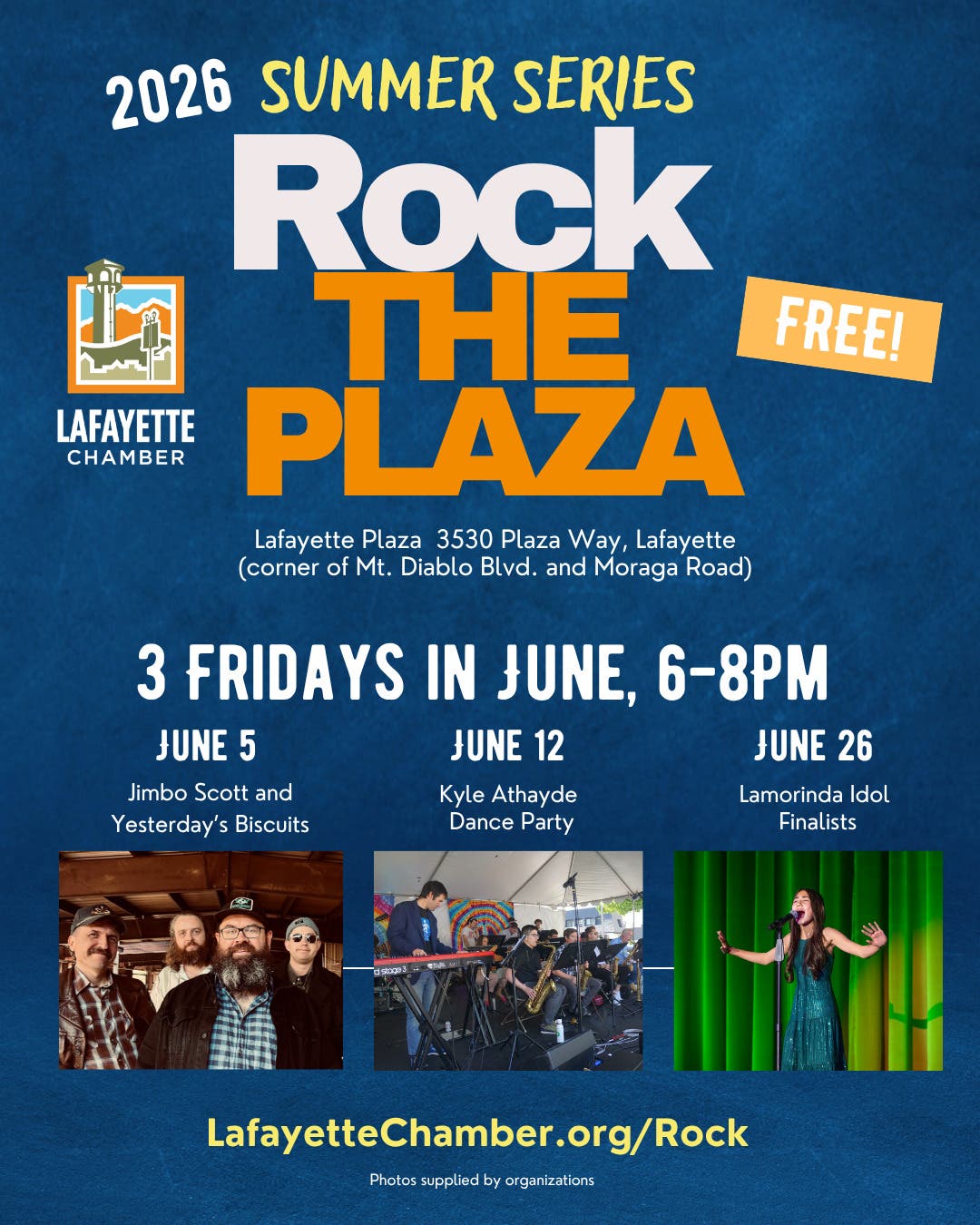Rock the Plaza Concert Series 2026 - Downtown Lafayette, CA