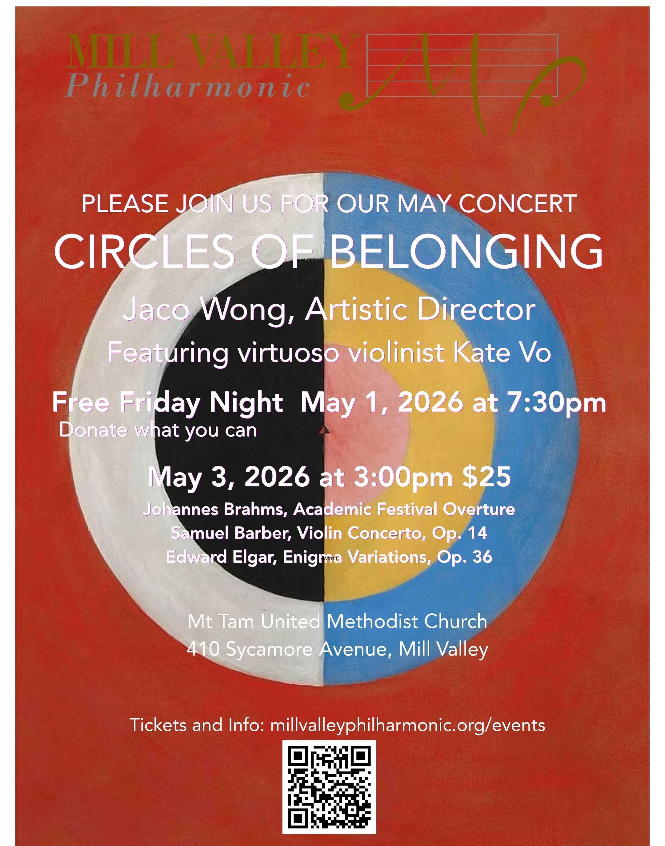 Mill Valley Philharmonic Spring Concert, "Circles of Belonging"