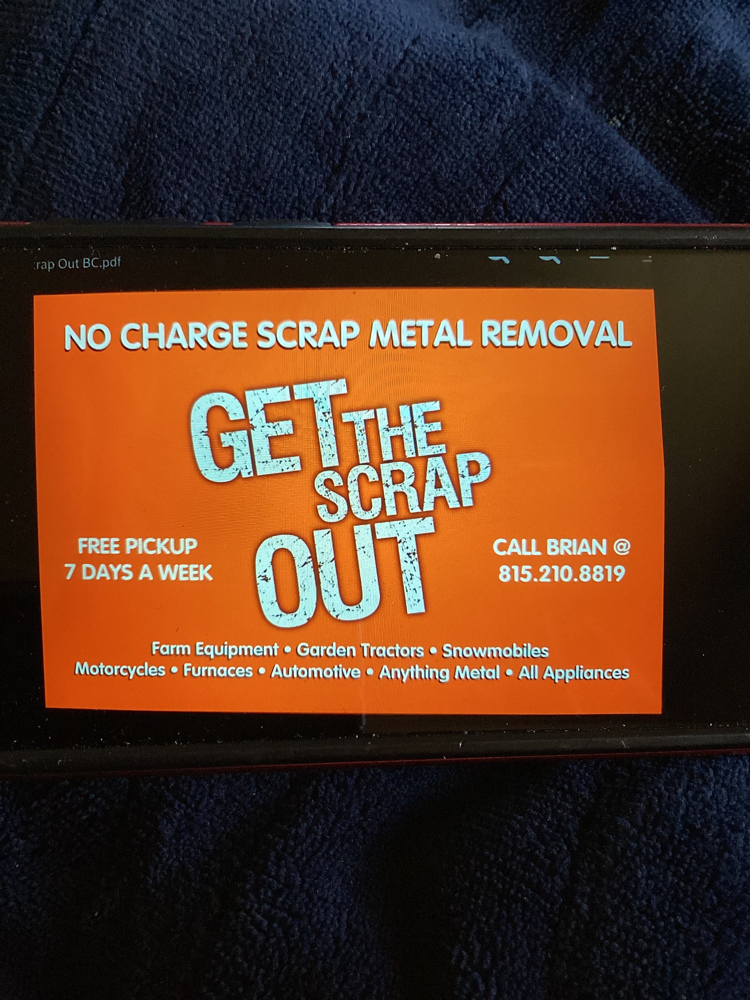 Free Scrap Metal Pickup