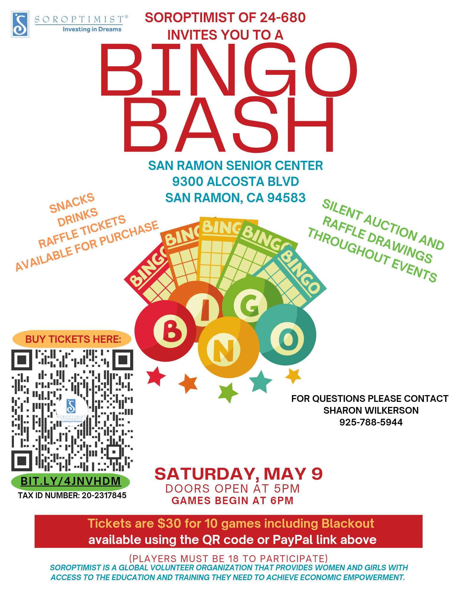 Soroptimist International of 24-680 Bingo Bash