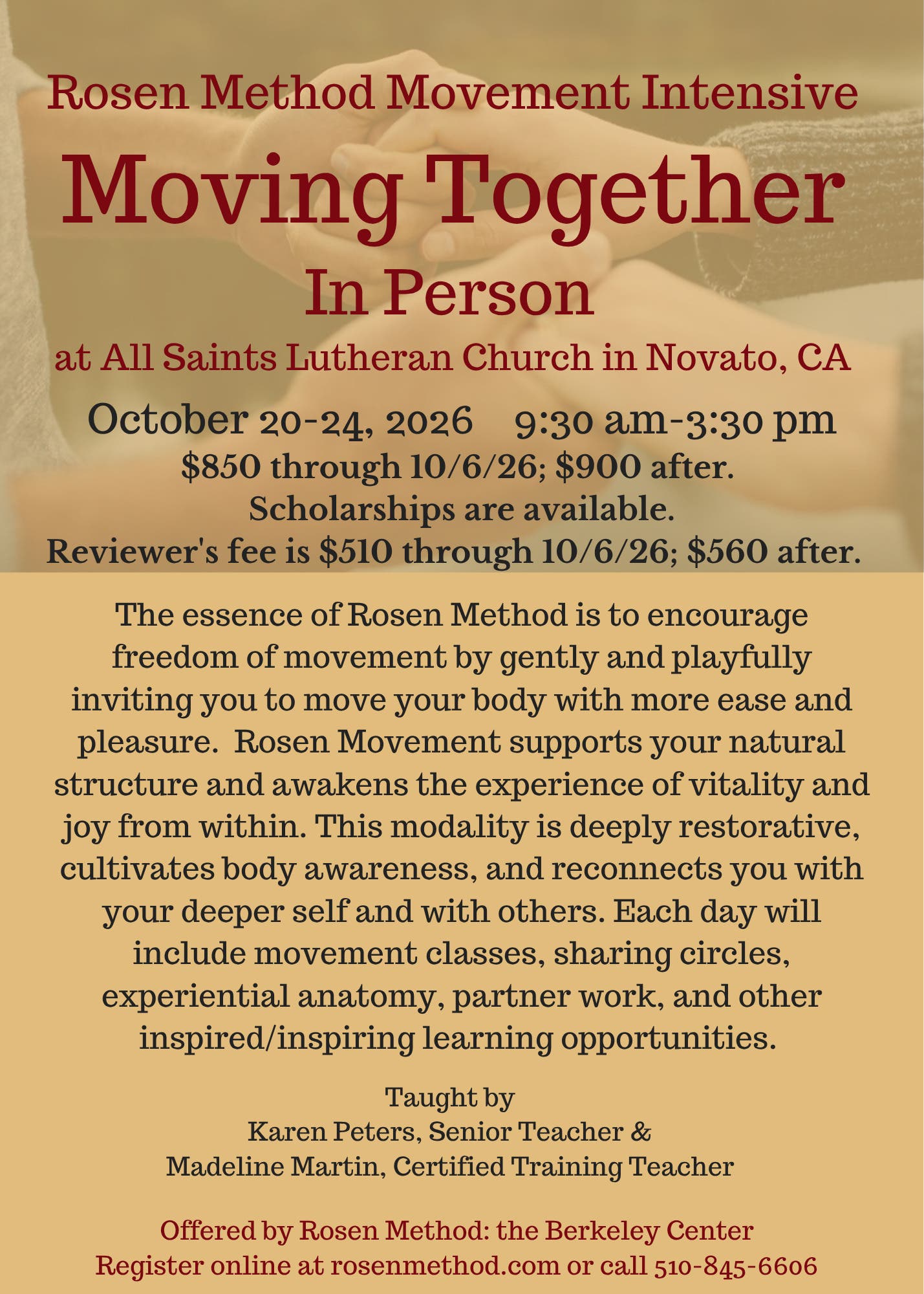 Rosen Method Movement Intensive: Moving Together