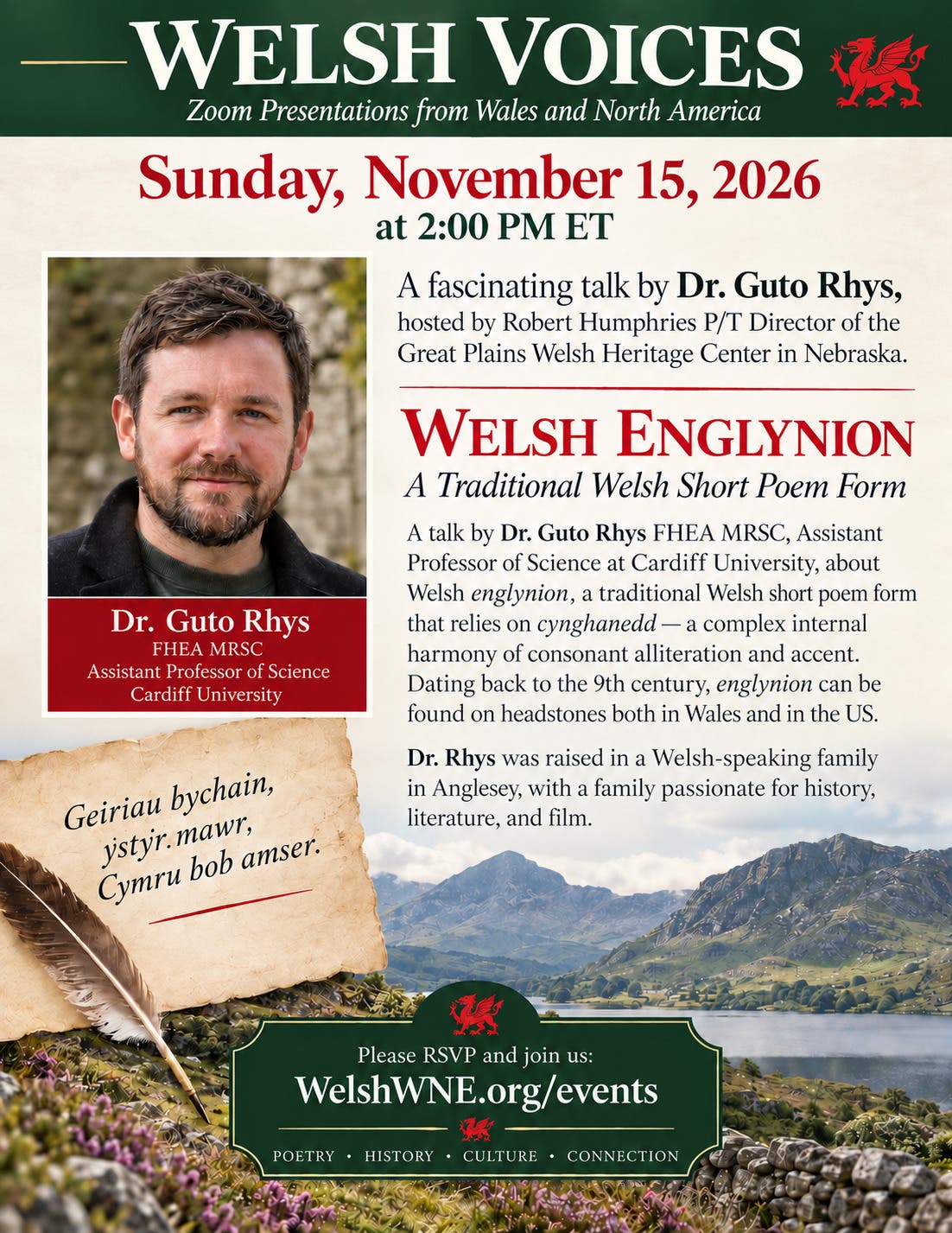 Welsh Englynion: A Traditional Welsh Short Poem Form