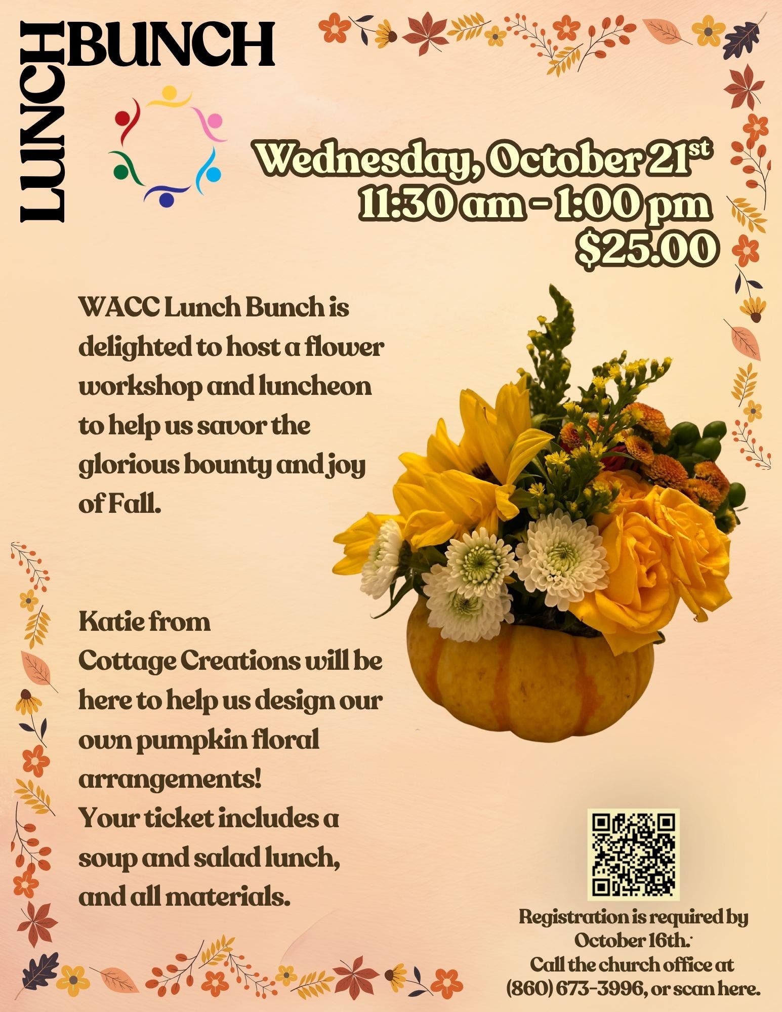 Lunch Bunch: Pumpkin Floral Workshop