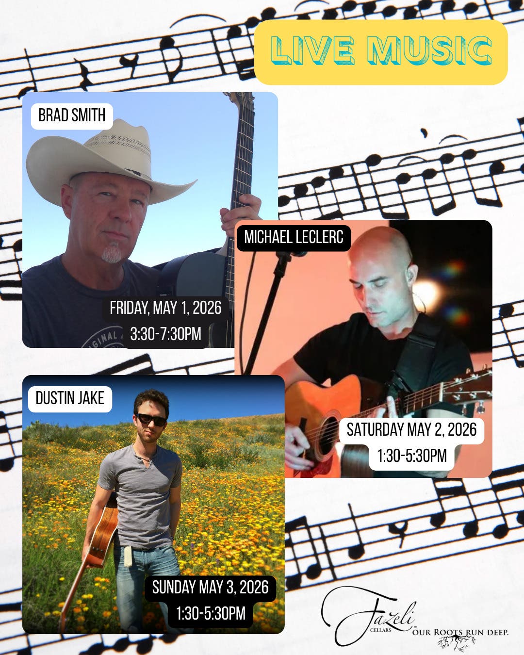 Live Music all weekend