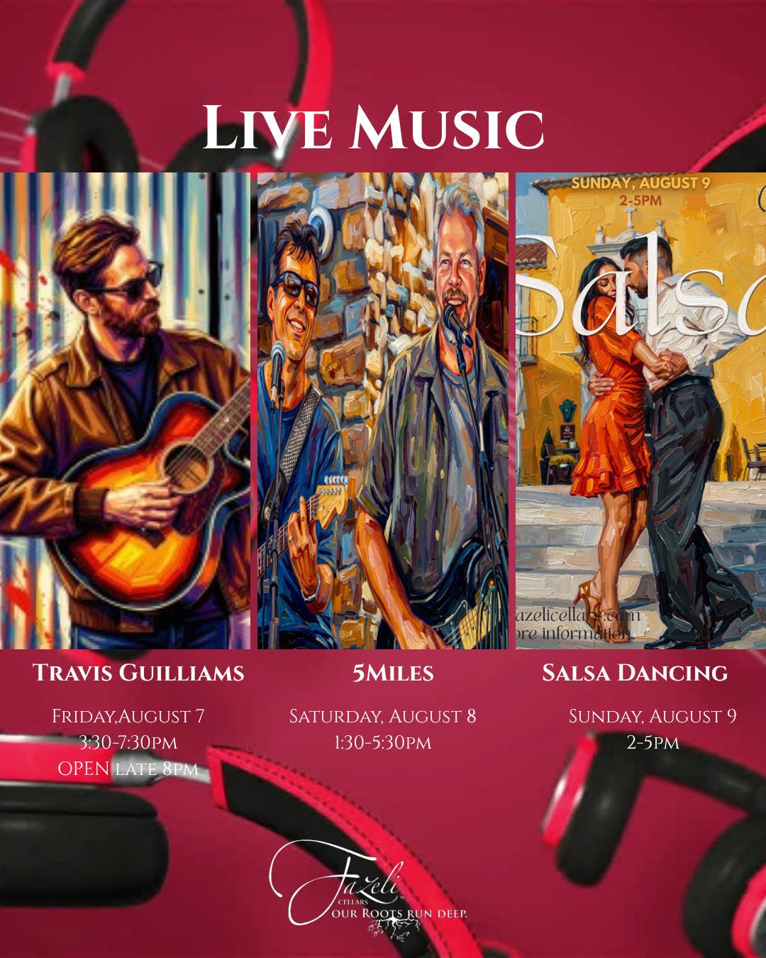 Live Music this Weekend Aug 7-9, 2026