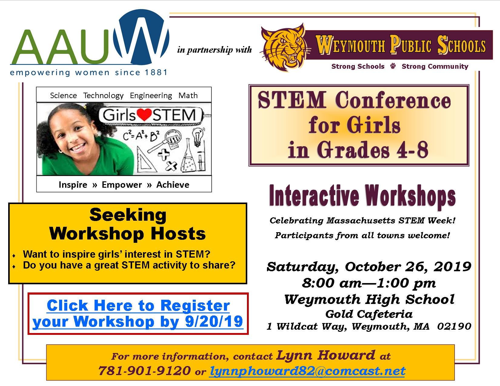 STEM Conference for Girls Grades 4 - 8 STEM Conference for Girls Grades 4 - 8