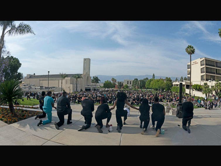 A Solidarity Vigil was held on the Loma Linda University Health campus for students, employees and faculty to express their emotions and come together as a community on Tuesday, June 2.