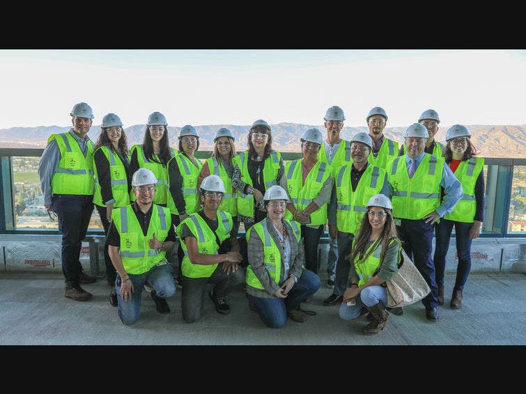 Tribal leaders and representatives toured the future hospital construction site on March 3.