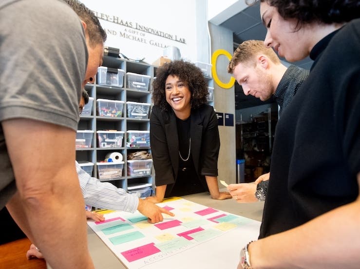 Executive MBA students enrolled in a Teams@Haas course.