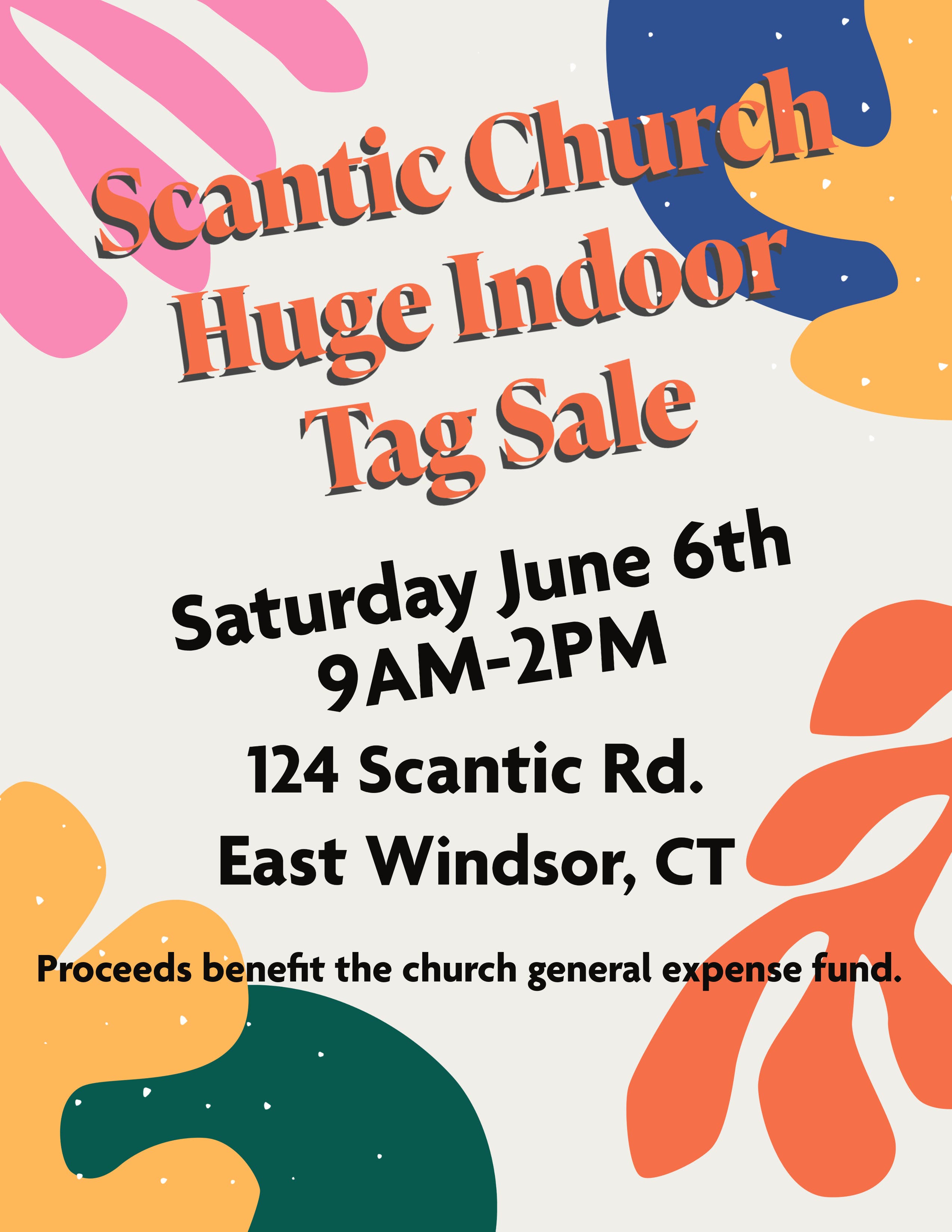 Scantic Church Huge Indoor Tag Sale
