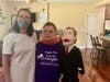 Client Scott gives Rep. Amy Grant a tour of the integrated living group home where he resides with three other clients in Wheaton.