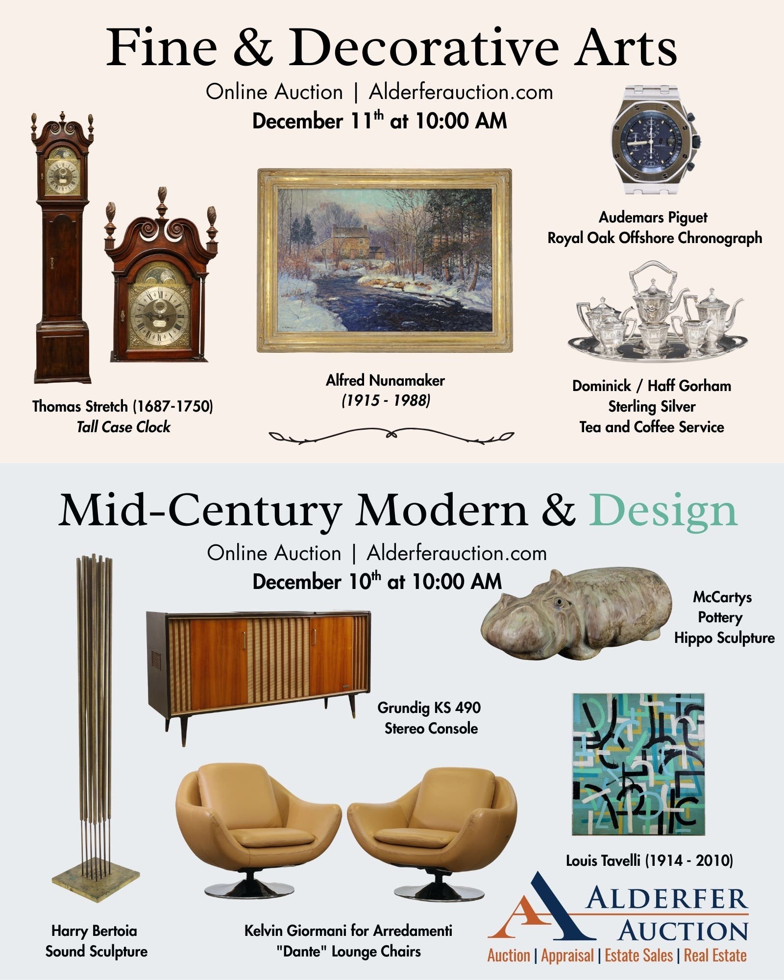 Fine Art & Mid-Century Modern Design | Online Auctions Dec. 10 & 11