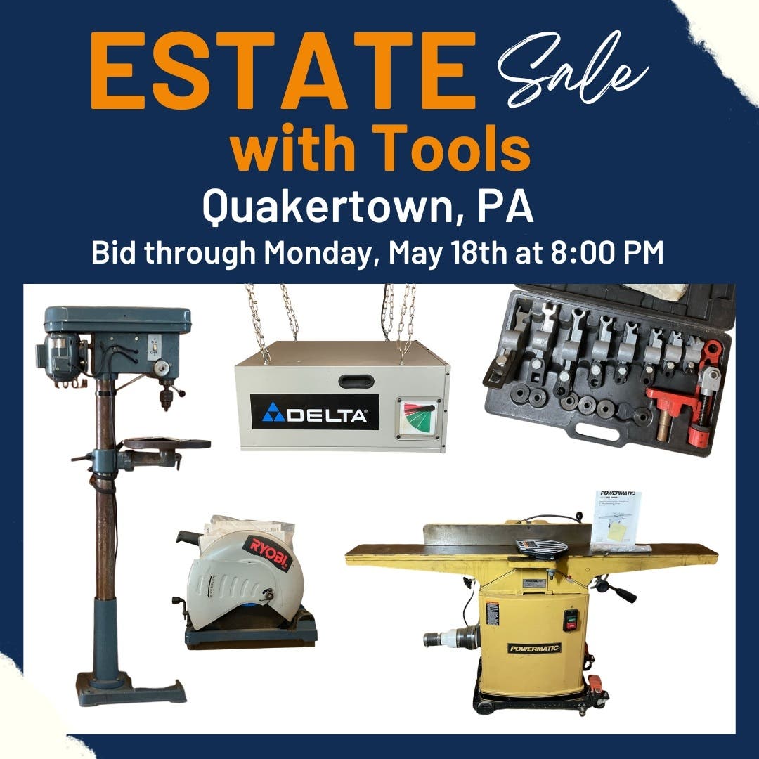 Estate Sale with Tools in Quakertown | Shop Equipment | Woodworking