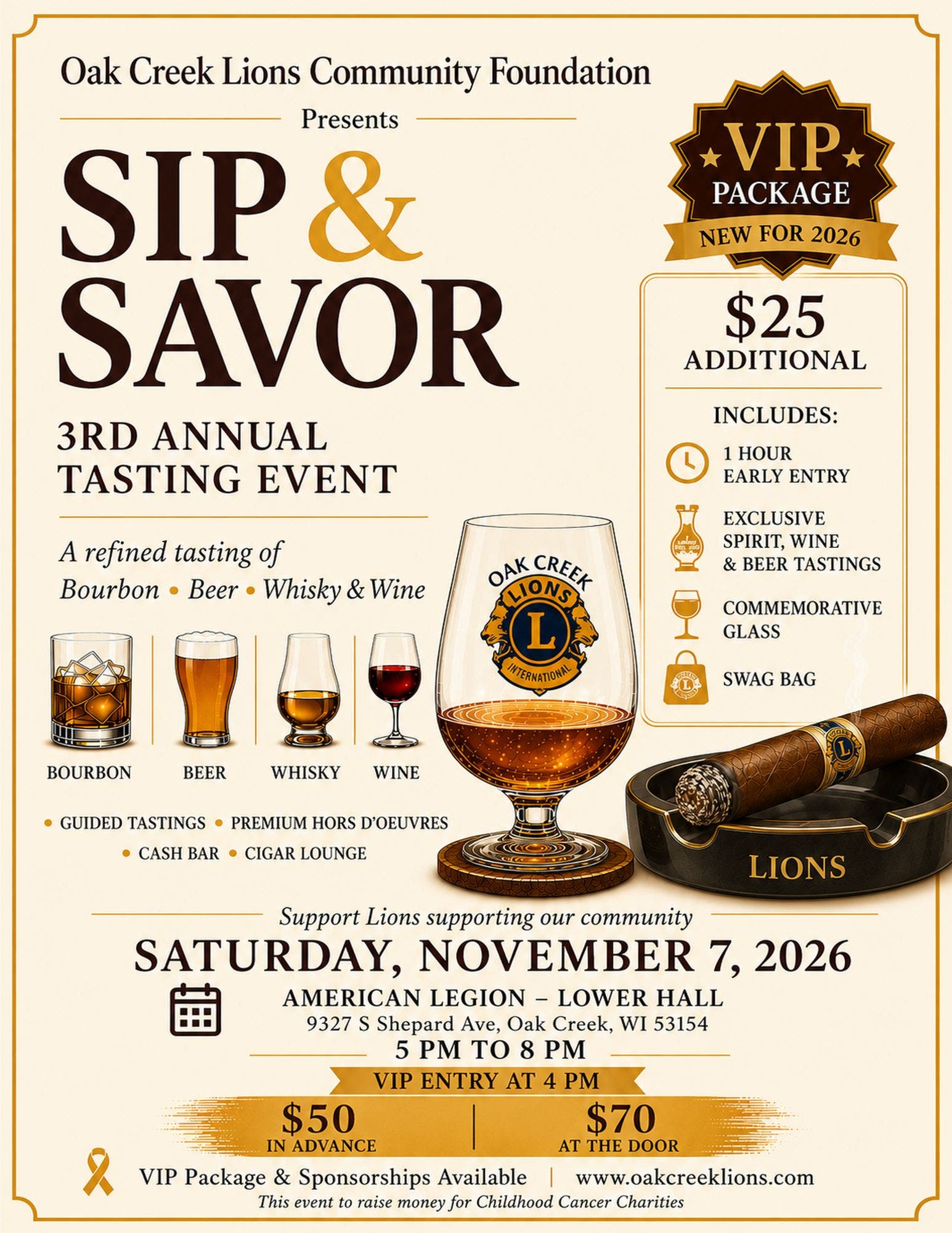 Sip & Savor 3rd Annual Tasting Event
