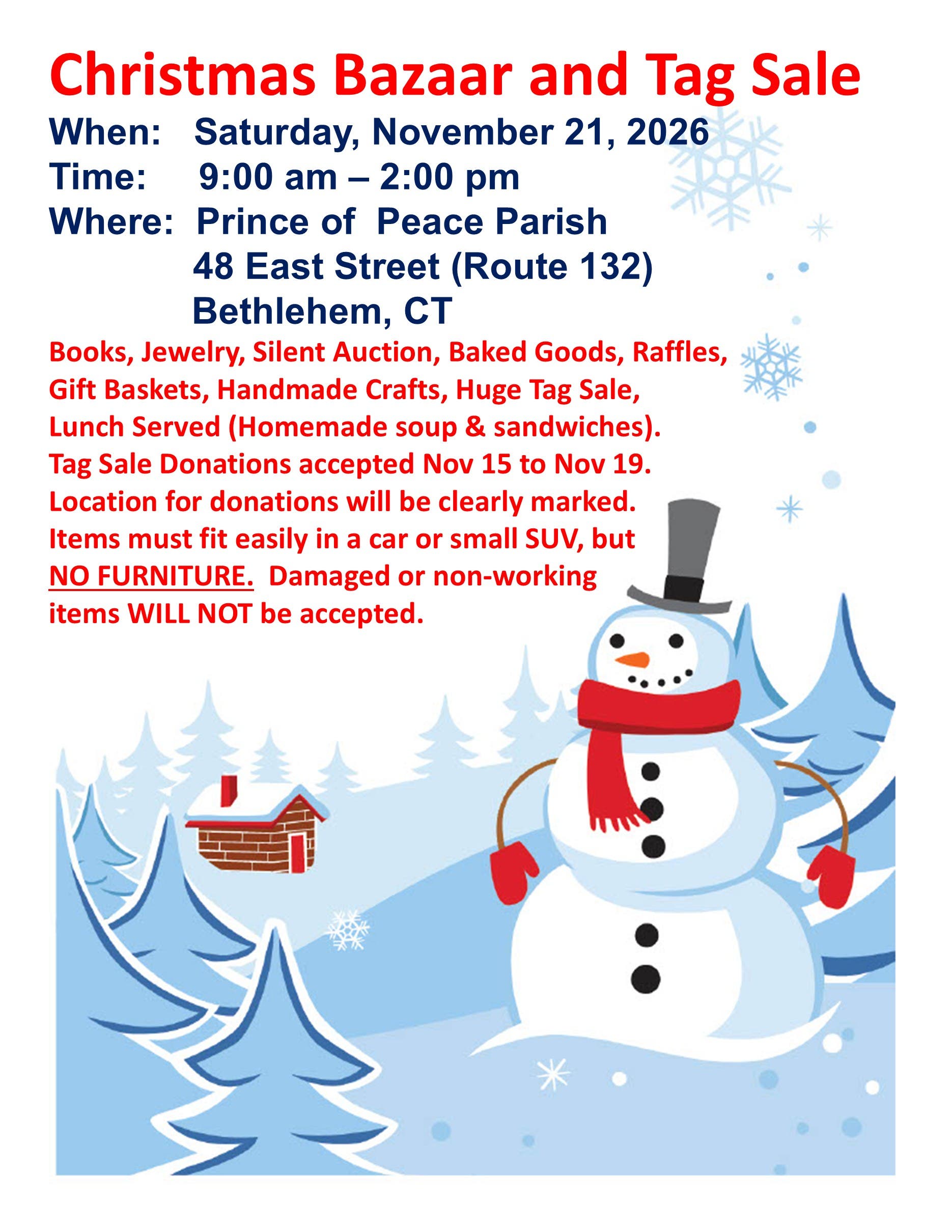 Christmas Bazaar and Tag Sale