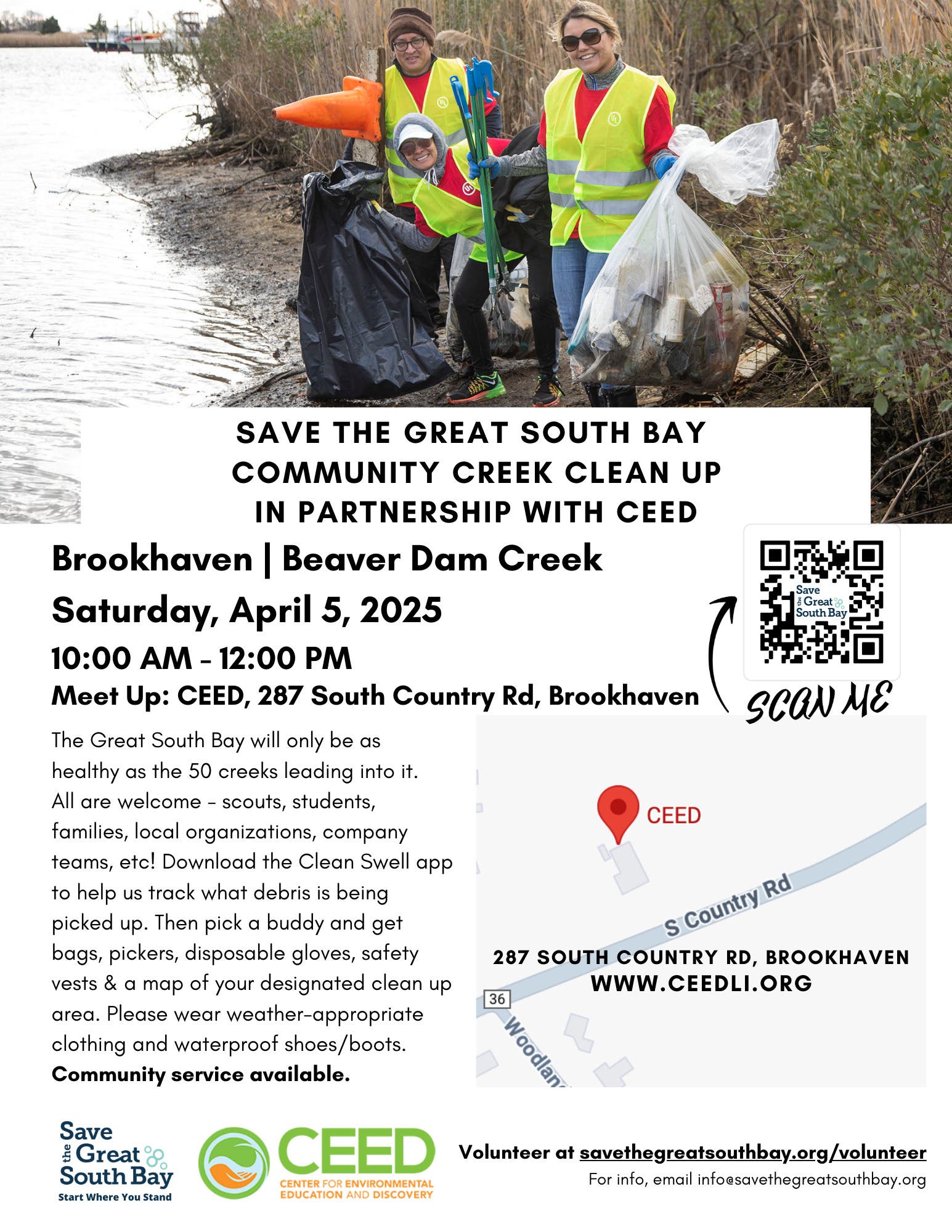 Apr 5 | Community Creek Clean Up - Beaver Dam Creek | Brookhaven, NY Patch