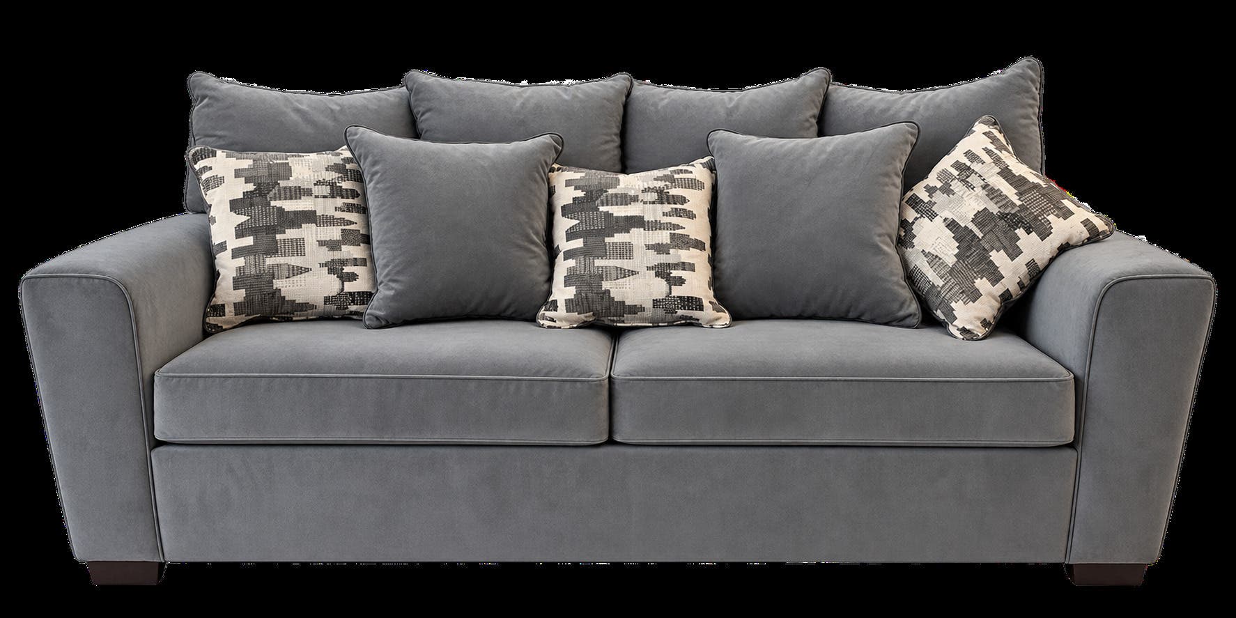 Gray queen-sized sleeper sofa