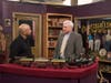Appraiser Michael Stanton (camera right), during a previous episode of Chesapeake Collectibles, evaluates a mint-condition toy train manufactured by German company Märklin in the early 1900s. (Collector's name is unavailable)
