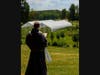 Franciscan Friar Gary Johnson looks over Little Portion Farm on the Shrine of St. Anthony campus in Ellicott City.