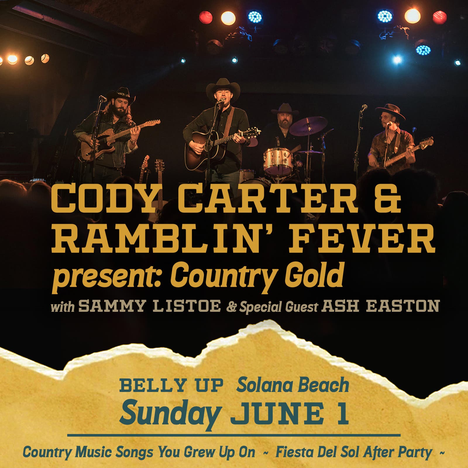 CODY CARTER & RAMBLIN' FEVER present: Country Gold with SAMMY LISTOE and Special Guest ASH EASTON