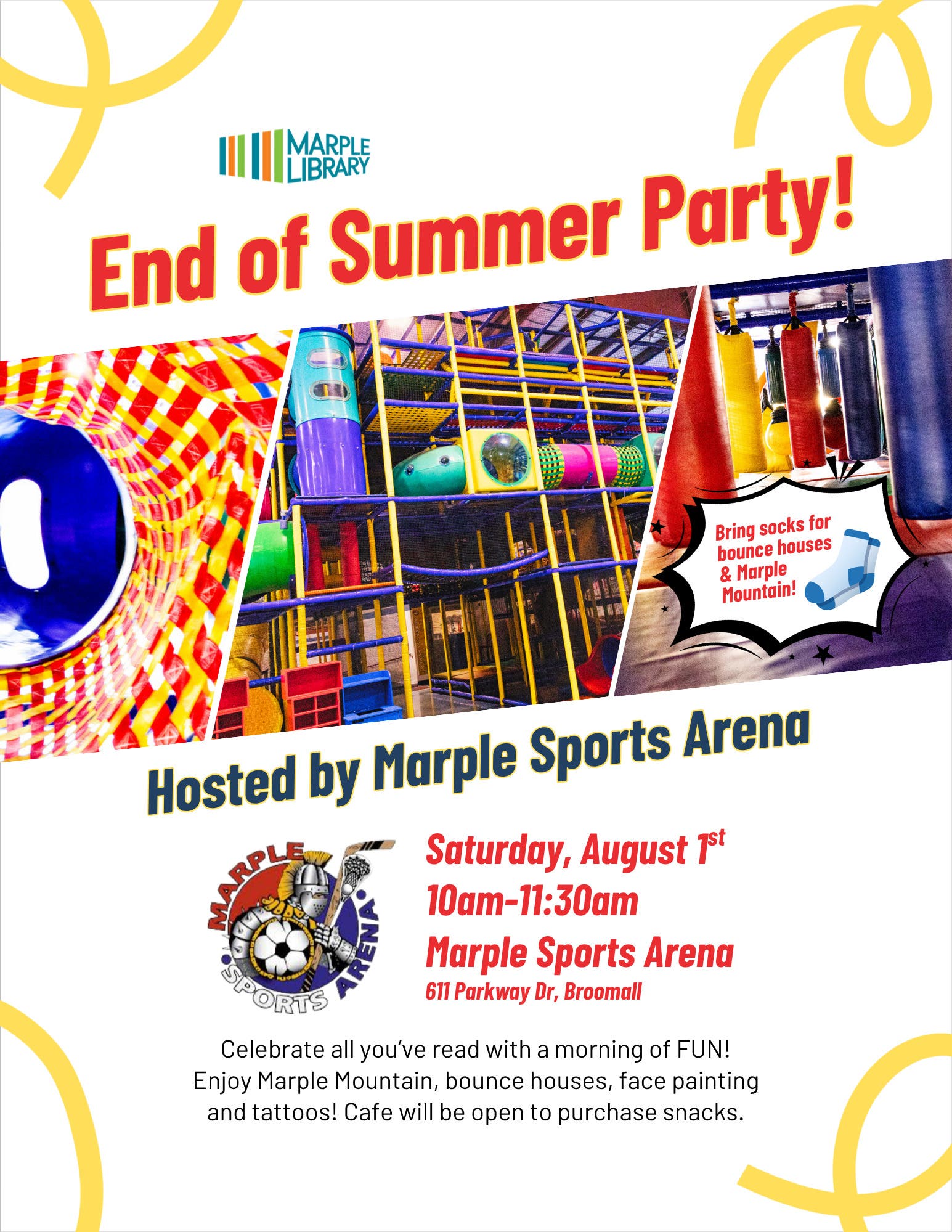 Marple Library's End of Summer Party at Marple Sports Arena