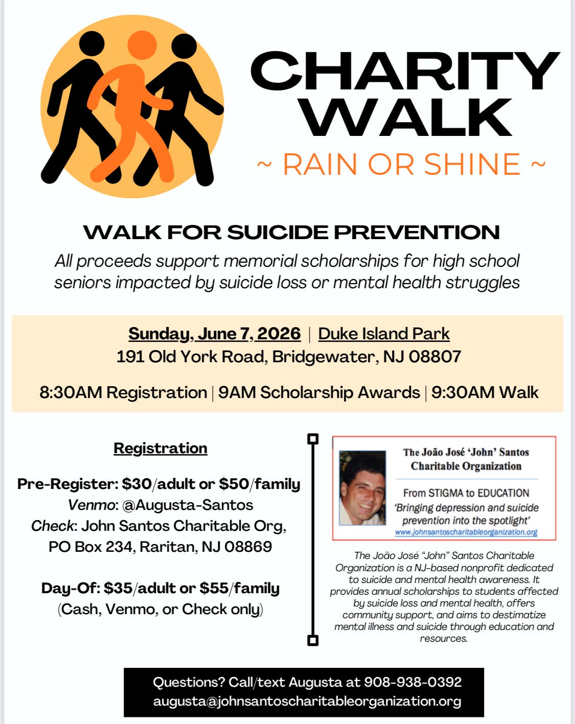 Charity walk — Join us on our  3rd Walk  for  Suicide  Prevention