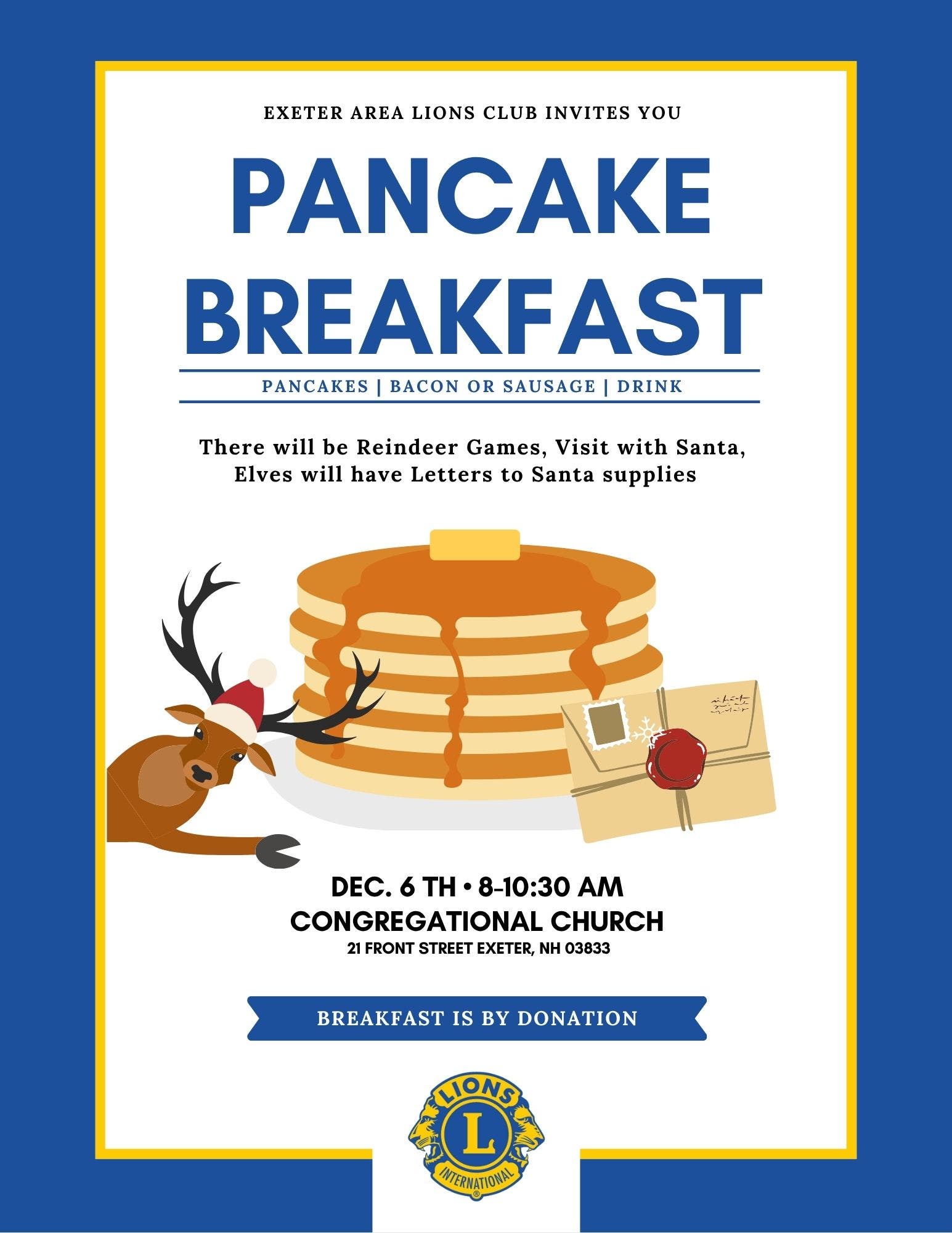 Pancake Breakfast with Santa