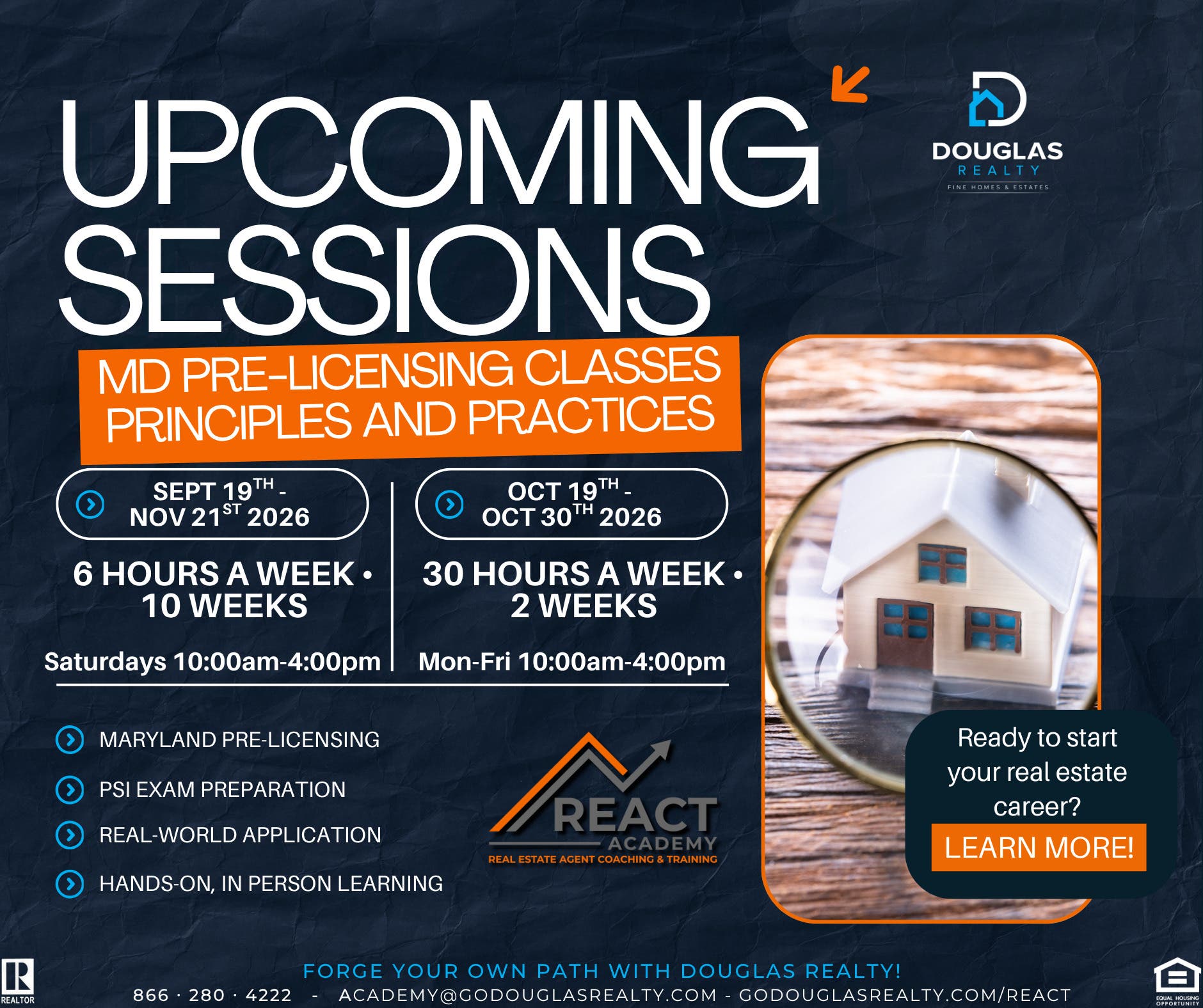 MD Pre-Licensing Classes: Principles And Practices