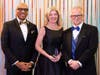 Samaritan’s 2026 Celebration of Life Gala honoree Stacey Vail from the William G. Rohrer Charitable Foundation with Samaritan President and CEO Phillip W. Heath (left) and Chief Development Officer Chris Rollins (right).  