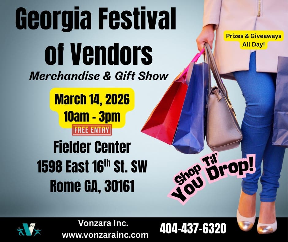 Georgia Festival of Vendors: Merchandise & Gift Show - Rome GA