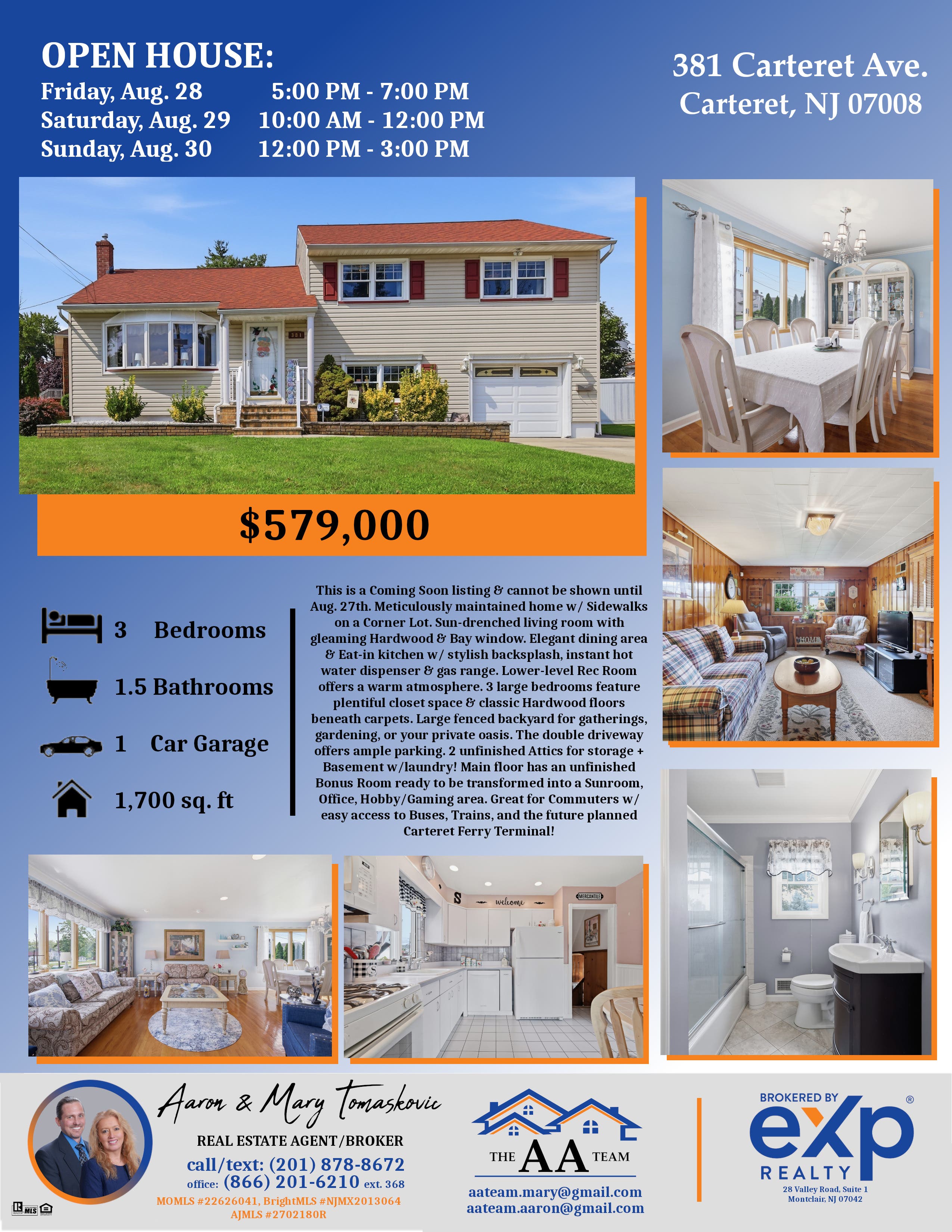 Open House - Carteret!
