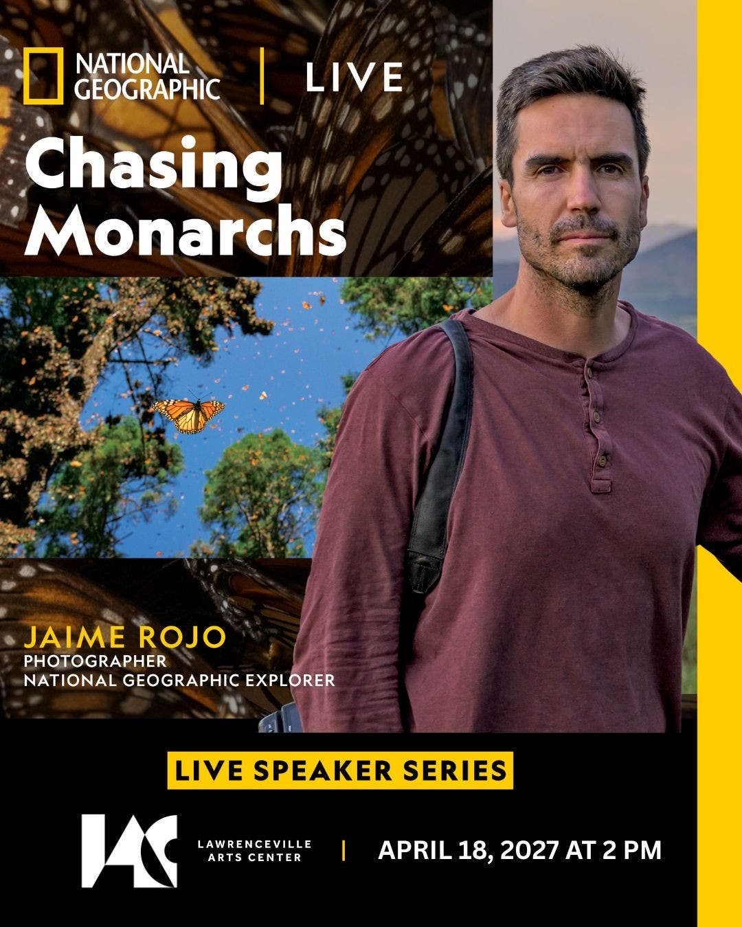LAC Presents: National Geographic Live - Chasing Monarchs