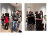 Art attendees browsing the art pieces of love.