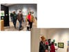 Art attendees browsing the art pieces of love.