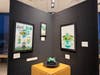 Michael Natale three sets of pieces and tiny sculpture presents a cohesive theme and originality. His set has ambience of thematic scene worthy of a professional museum.