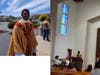 Fr Caleb Ogbe Parochial Vicar outside the church and preaching the Gospel inside St. Veronica’s Church. Arrived in SSF on December 2024.