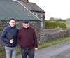 Conor and Johnny Brady at Springville, Kells, Co. Meath, March 1, 2020. Johnny was born in the house.