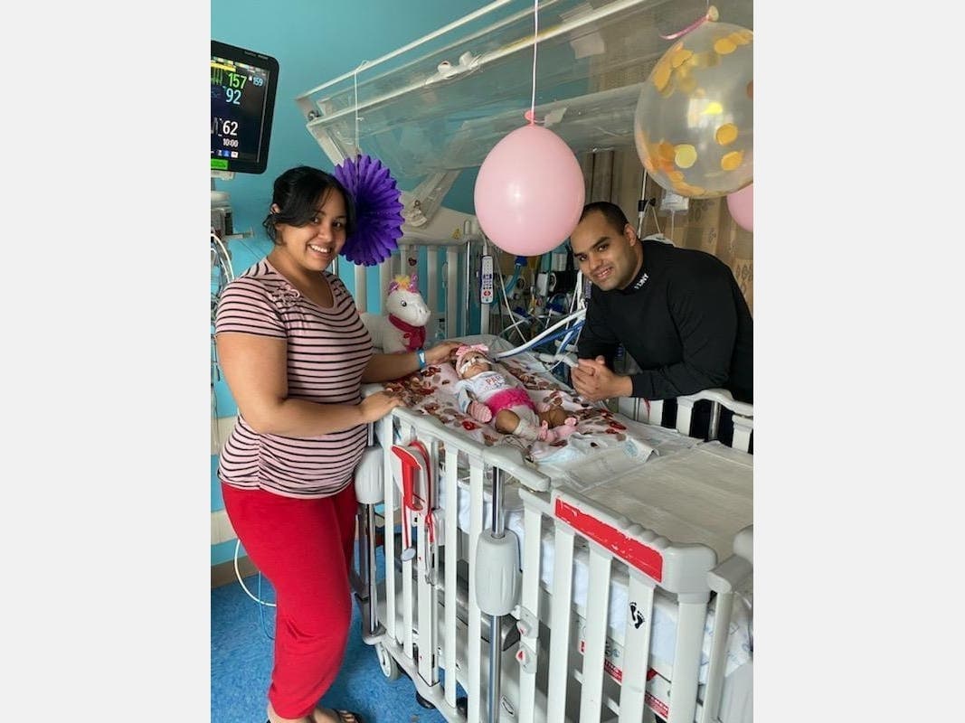 in what became their last family together, Jerel and Lindsey celebrated their daughter's baptism in a hospital room.