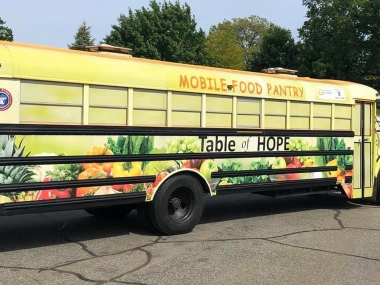 Table of Hope and the Morris Habitat will offer a mobile free food distribution site on Wednesday.