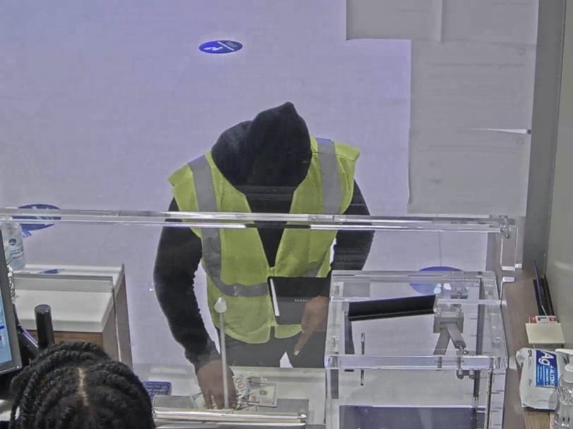 Police are searching for a suspect they say robbed a Chase bank branch and escaped with an undisclosed amount of money.
