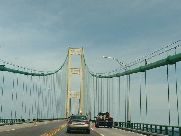 A Cincinnati man has been charged with felony trespassing after police said he scaled the Mackinac Bridge in the early-morning hours of November 5.
