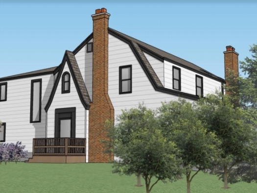 An artist's rendering showcases what the new headquarters of the Glen Ellyn Food Pantry will look like once work is completed later this year. 