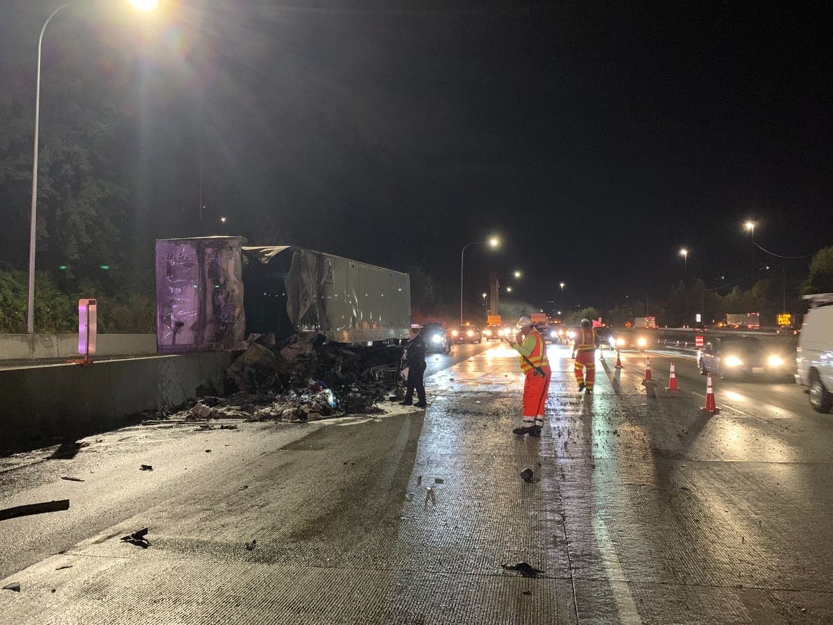 1 Killed In I-5 Semi-Truck Crash | Lakewood, WA Patch