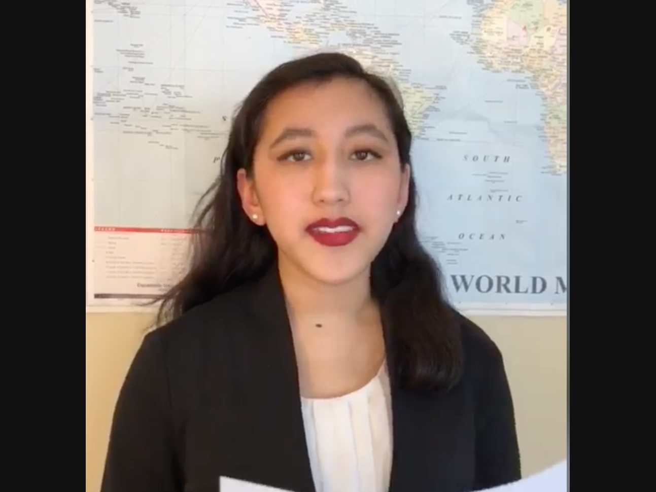 A Briar Woods High School​ student's graduation speech has been featured on U.S. Sen Tim Kaine's Facebook and website as part of Kaine's "Everybody's the Graduation Speaker" video contest. 