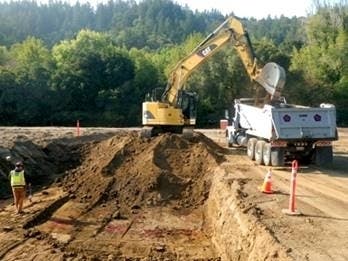 Excavation work for the Sunnyside Stormwater Detention Basin project was started and completed in fall 2020.