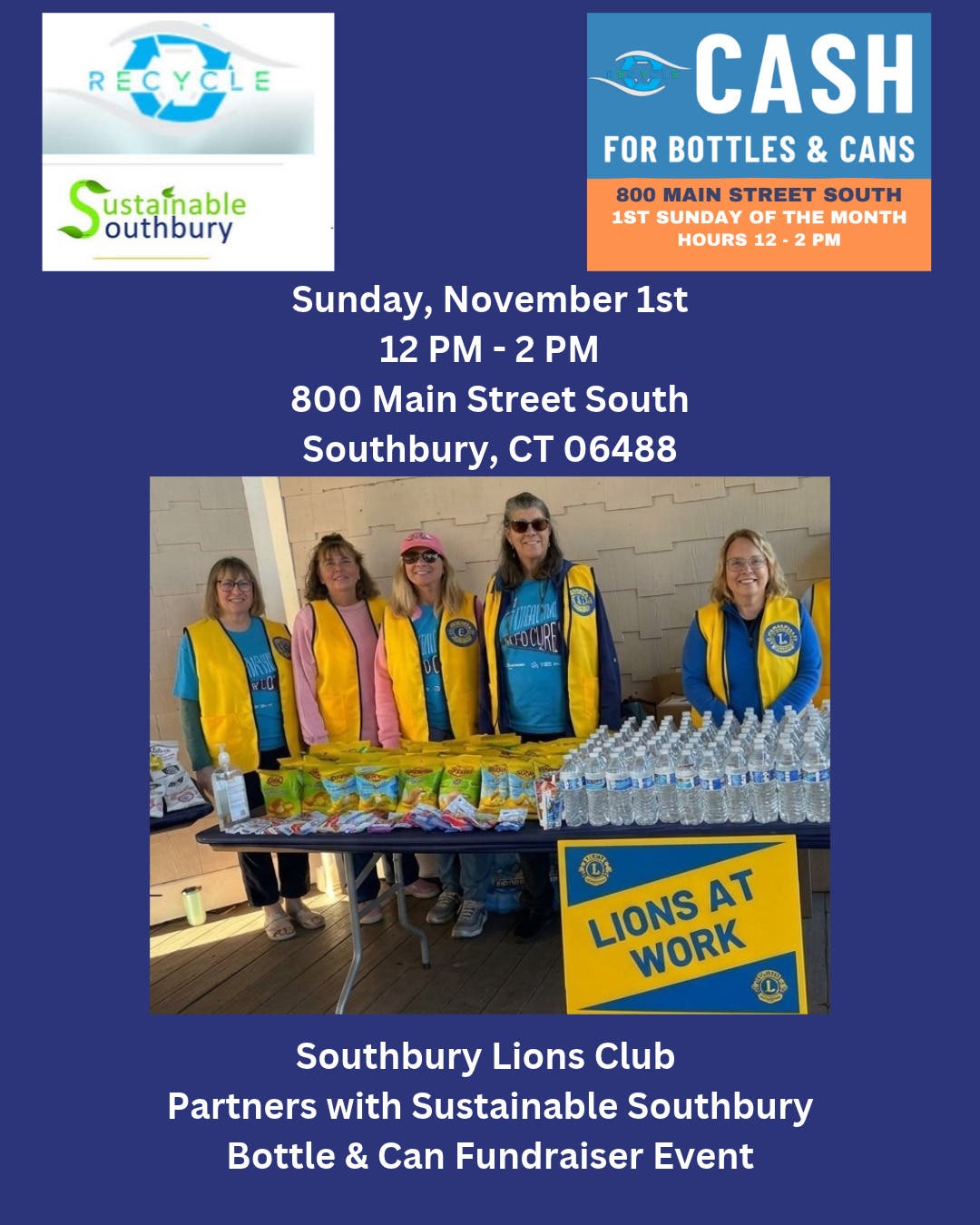 Southbury Lions Club Partners with Sustainable Southbury for a Fundraiser Event