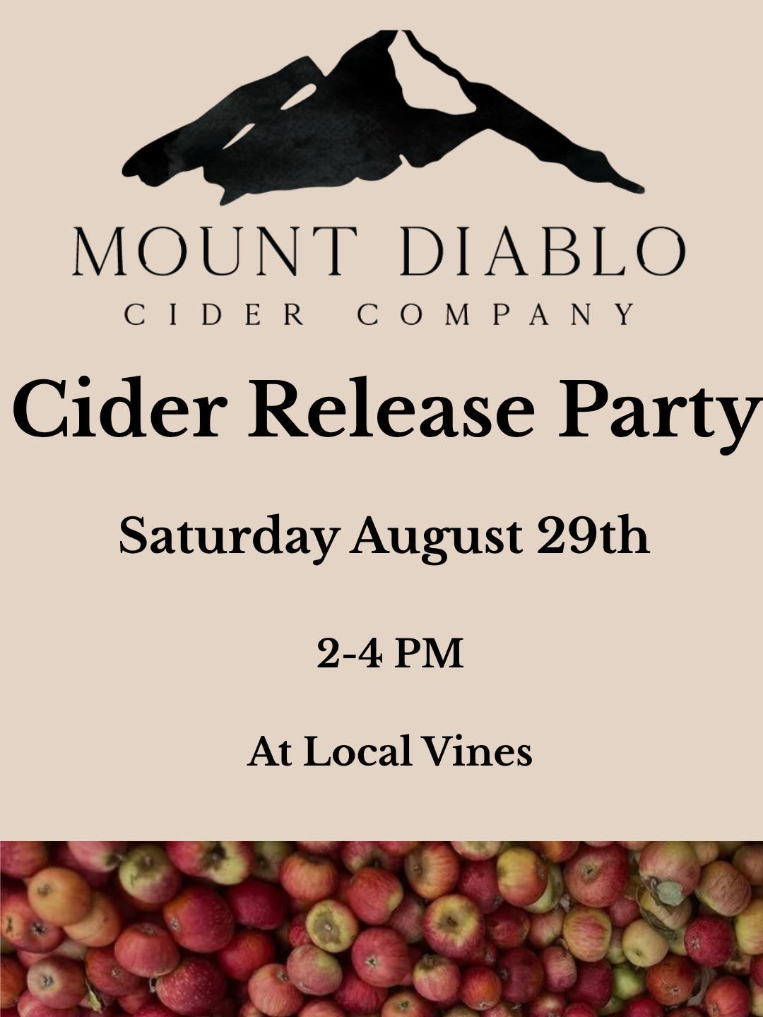 Mount Diablo Cider Release Party